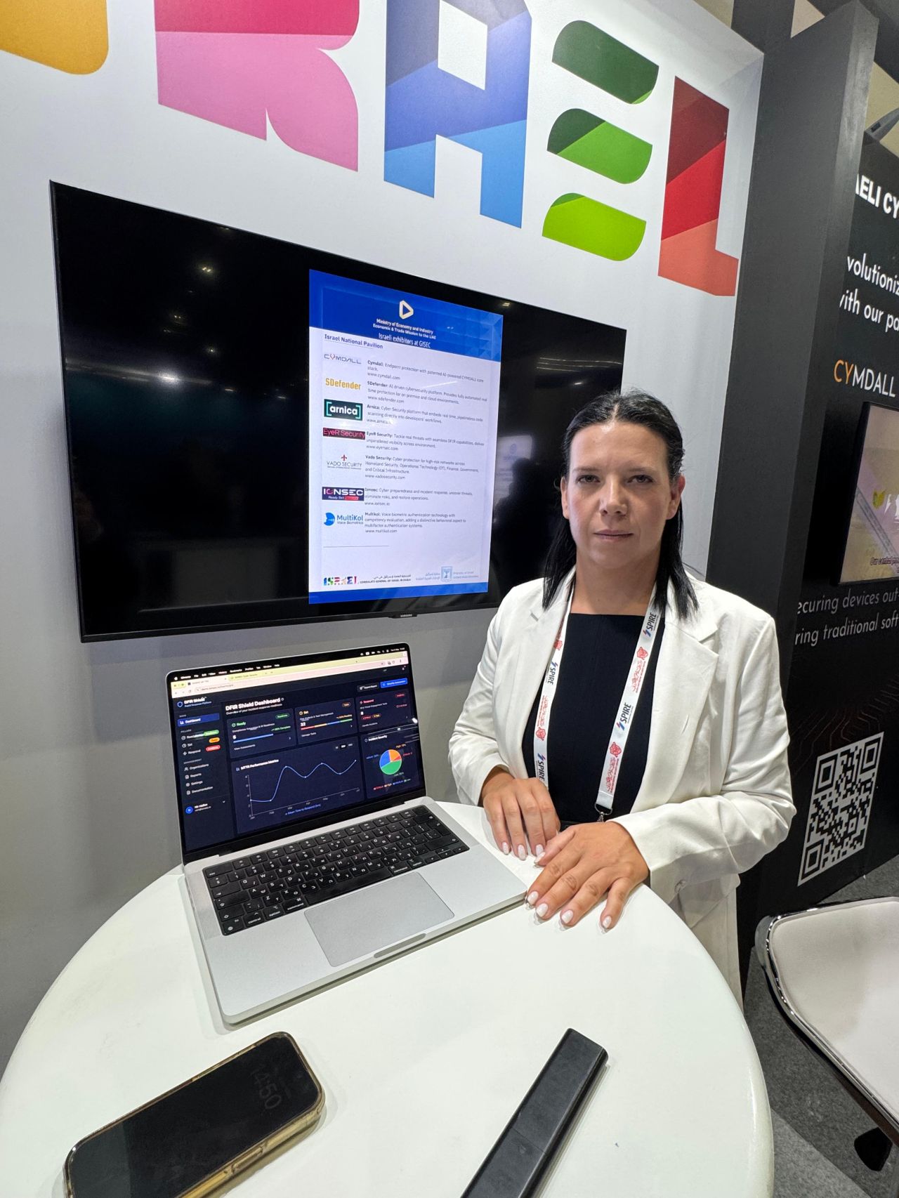 The IONSEC stand at the Israeli Pavilion, GISEC Global 2025 in Dubai