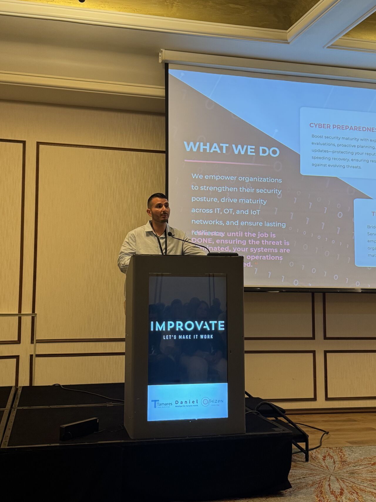 IONSEC presenting next-generation DFIR at the IMPROVATE CISO Summit