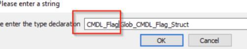 Updating the argument variable to the new CMD_Flag struct type in IDA