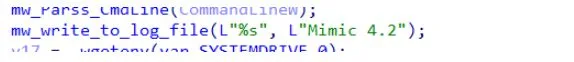 The renamed log-writing function in IDA