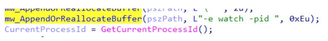 Initialization code for the watcher process
