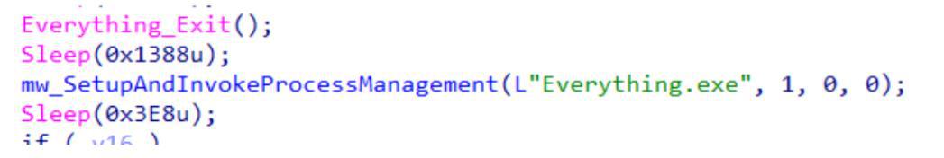 Check confirming that the Everything search tool is present on the system