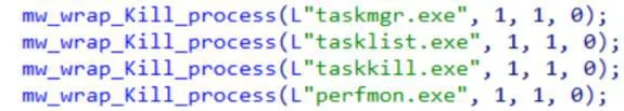Continuation of the process termination routine