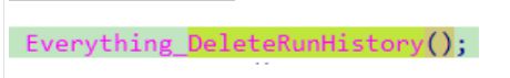 Everything DLL API used to delete the system Run History