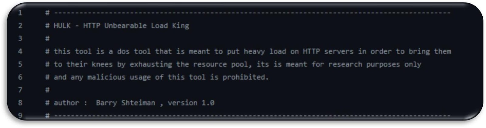 שינוי ה-User-Agent ב-HTTP Header על ידי HULK